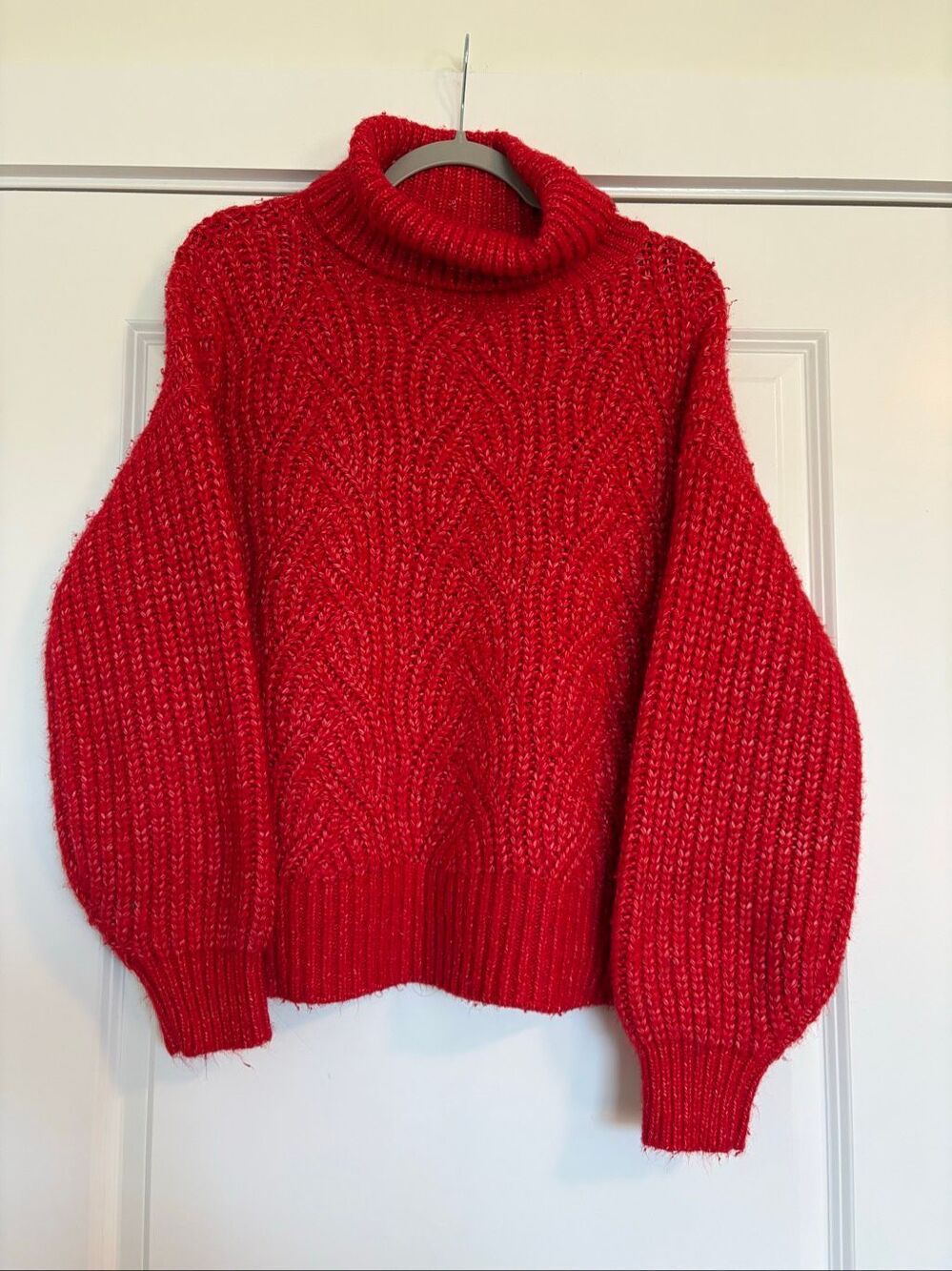 A New Day Red Turtleneck Sweater Size Medium